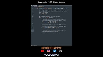 Leetcode 256. Paint House in Python | Python Leetcode | Python Coding Tutorial | Python Coding ASMR