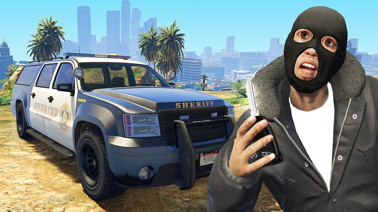Stealing The Sheriffs Car.. (GTA RP) - YouTube