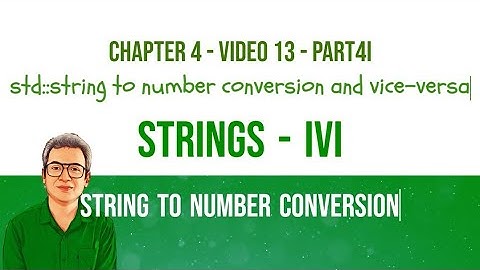 Converting string to number and vice-versa in C++ | stoi() | stol() | atoi() | sstream | to_string()
