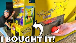 I BOUGHT A POKEMON CATCH ARCADE MACHINE - Winner Gets A Pokemon Cards Shopping Spree! [opening]