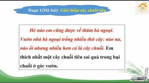 LỚP 4 - TUẦN 24 - TẬP LÀM VĂN - BÀI LUYỆN TẬP XÂY DỰNG ĐOẠN VĂN TRONG BÀI VĂN MIÊU TẢ CÂY CỐI