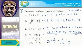 Tentukan hasil operasi berikut