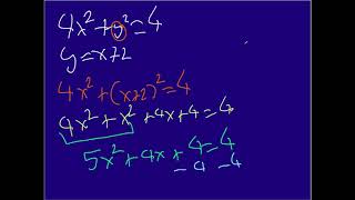 Solving a Non Linear System of Equations with Substitution