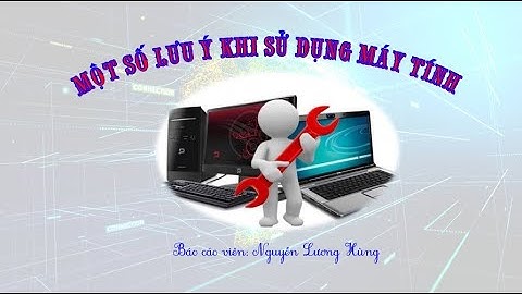 Gỡ chương trình đã cài đặt trong máy tính - Nguyễn Lương Hùng