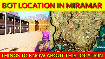 BOT LOCATION IN PUBG MOBILE || MIRAMAR || SECRET BOT LOCATION IN MIRAMAR MAP || LOOT VAMPS GAMING.