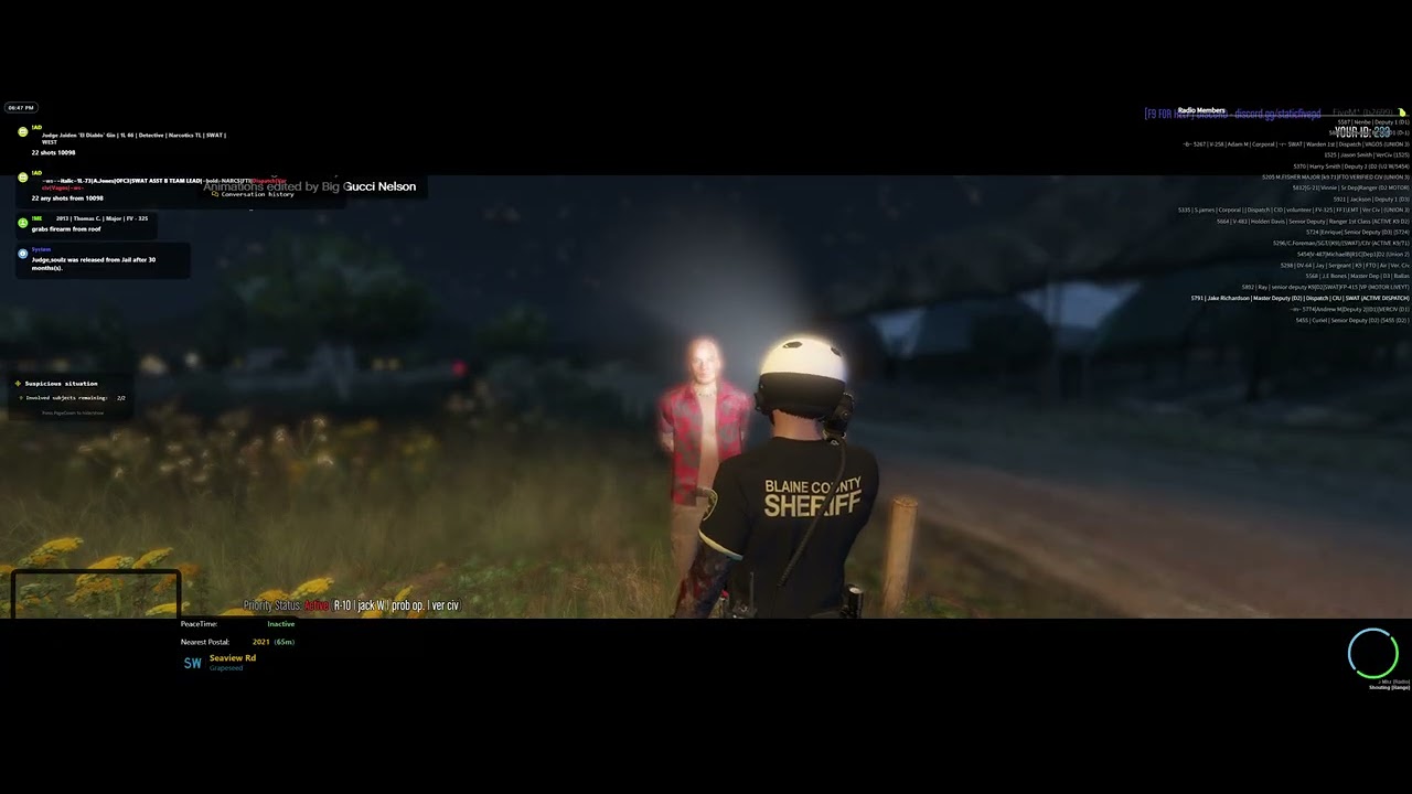 Static fivepd come join LEO civ BCSO SAHP BCSO LSCSO GAMEWARDEN AND SAFR PLUS dot BCSO motor patrol