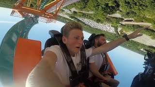 TEMPESTO - Back Row REVERSE POV - Busch Gardens Williamsburg