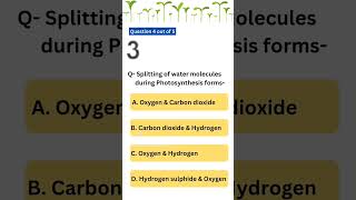 important question from Photosynthesis neet biology class 10