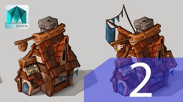 Maya Modeling Tutorial - Cartoony Home - PT.2
