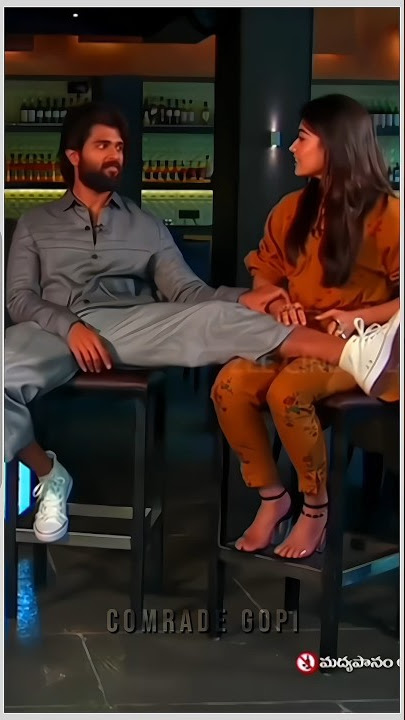 Thathayya Garu mi hairs￼ chala bagunnai🤣😂 || Vijay Deverakonda and Rashmika comedy scene ￼￼✨🦋