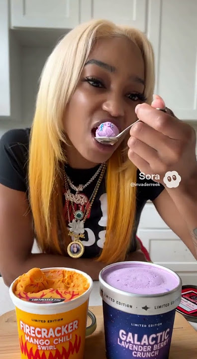 Trying out these limited edition ice cream 🍨never before seen!! first time😍😍