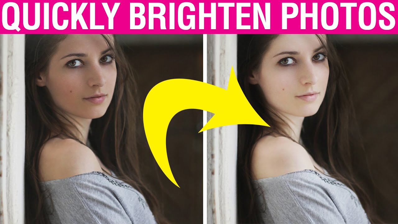 How BRIGHTEN DARK PHOTOS in Photoshop CC, CS6 | Photoshop Tutorial - YouTube