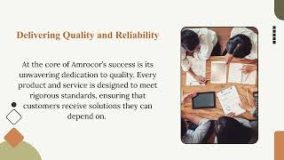 Scalable Industrial Supply Solutions by Amrocor LLC