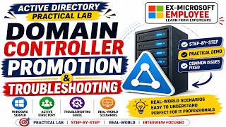 Promoting Domain Controller & Troubleshooting | Active Directory Step-by-Step | Windows Server