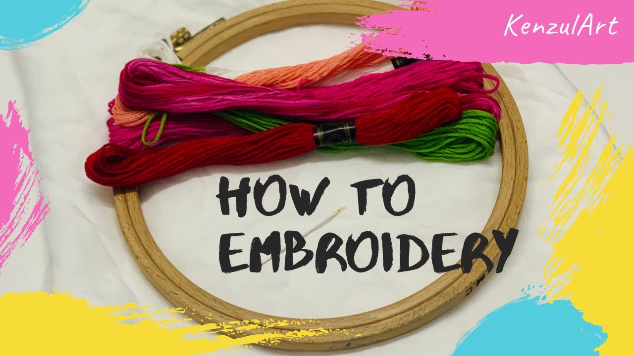 Hand Embroidery whipped back stitch flower/ stem stitch (free pattern