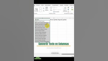 12. Convertir texto en columnas #excel #curso #exceltips #celda #microsoft #texto #columnas