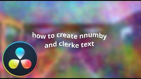 How To Create Text  like Numby and Clerke on Davinci resolve in 2 minutes (fortnite montages)