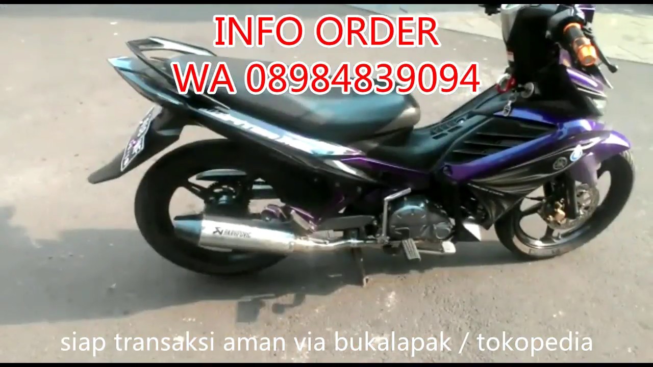 Suara Knalpot Racing New Jupiter Mx 135 Model Akrapovic Jumbo Ceck