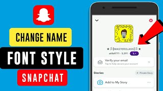 How to Change Your Name Font on Snapchat || Snapchat Tutorial screenshot 4