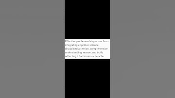 Effective problem-solving arises from integrating cognitive science...