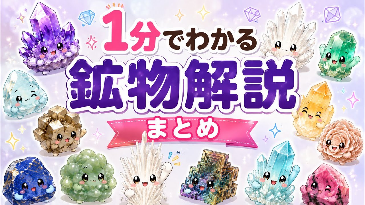ミネラルなど5点　うみ様 Mineral Guide in 1 Minute] A Quick Introduction to 10 Types of