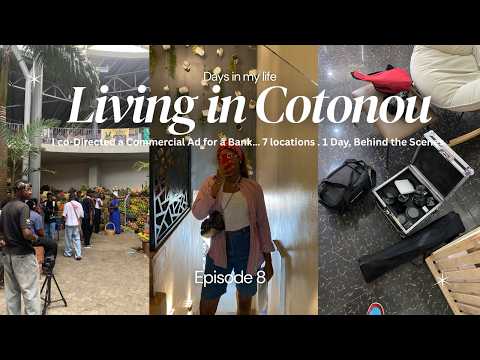 Living in Cotonou diaries Ep 9: Day in my life as creative director, BTS, Bank Commercial Ad Shoot.
