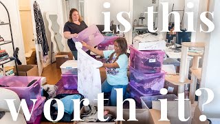 SELLING HER CLUTTER FOR CASH! DECLUTTER WITH FRIENDS 👯‍♂️👗