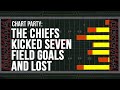 CHART PARTY: THE CHIEFS KICKED SEVEN FIELD GOALS AND LOST.