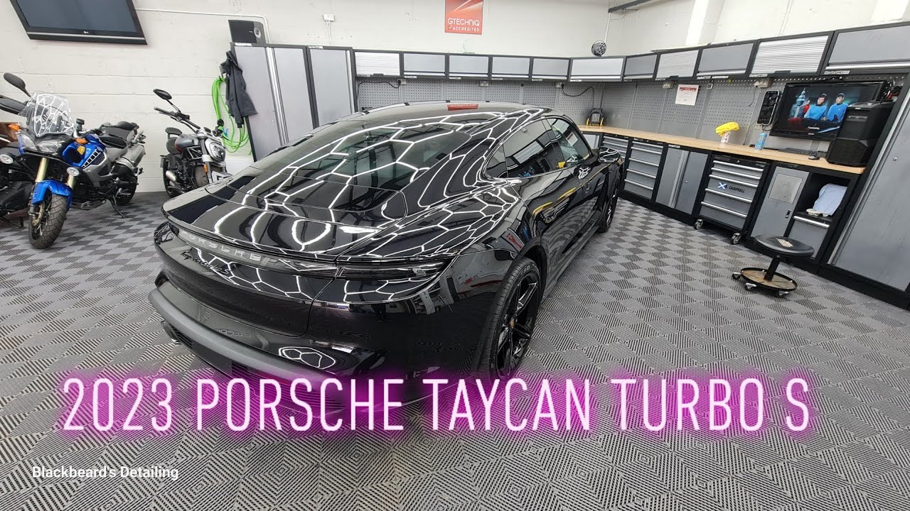 2023 Porsche Taycan Turbo S Gtechniq Crystal Serum Light STEK PPF Machine Polishing