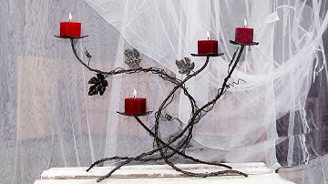 Recycled Scrap Metal into a Quick and Easy Candle Holder, A How to make video for a DIY Project