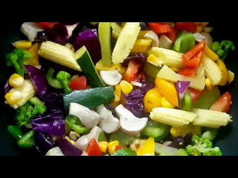 #Weightloss Exotic Vegetable Stir Fry @ Home|Quick, Easy n Healthy  Recipe| वेज स्टर