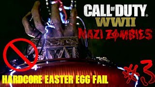 COD: WWII - Zombies ~ The Final Reich #3 w/ Marco, BULLIT & EDICTS | "EPIC HARDCORE EASTER EGG FAIL"