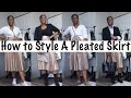 How to Style A Pleated Skirt I Capsule Wardrobe