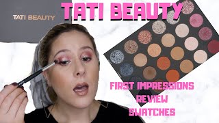 TATI BEAUTY..WORTH THE HYPE? REVIEW SWATCHES AND TUTORIAL WITH VOLUME 1 TEXTURED NUETRAL PALETTE