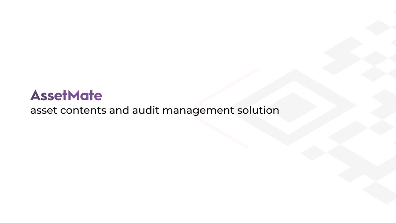 AssetMate : Asset information and documents on your finger tips. - YouTube