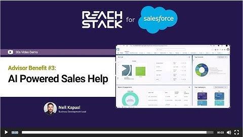 ReachStack for Salesforce Benefit #3: AI Powered Sales Intelligence (30 sec demo)