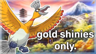 Beating Heart Gold With Only Gold Shiny Pokemon