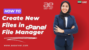 How to create a new file or folder in cPanel File Manager with AEserver
