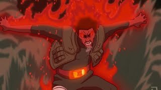 Might Guy VS Uchiha Madara .[English sub].Guy use eight gates.