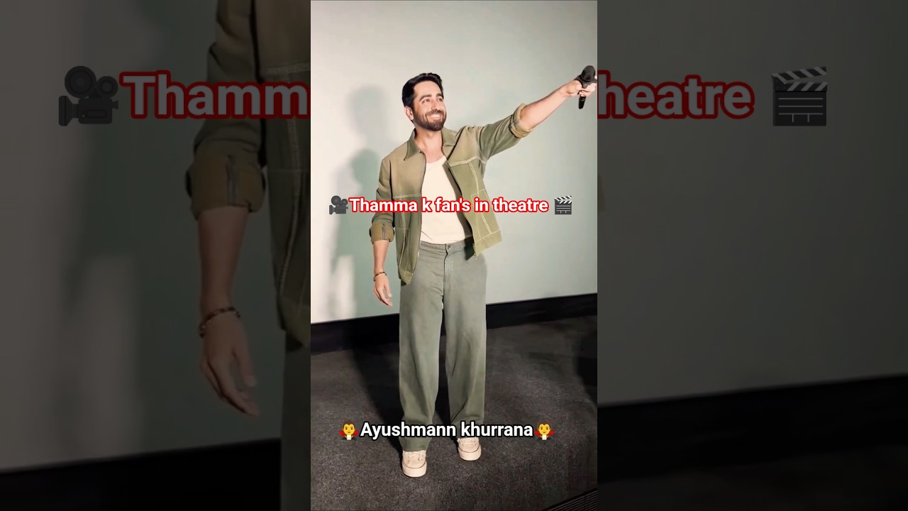 🔥 Ayushmann Khurrana Ki Deewani Dekho!😍 Thamma Movie Review Craze at Theaters!