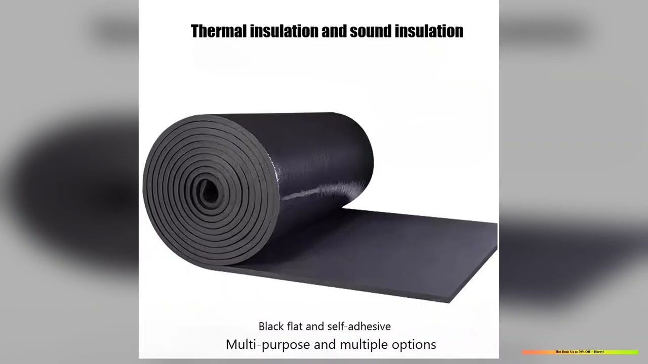 Selfadhesive Rubber Foam Roll Versatile Soundproofing Insulation EasyCut for DIY Ideal for Roofs