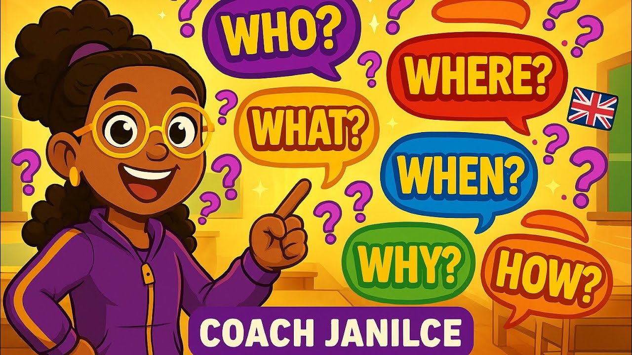 Les mots interrogatifs en ANGLAIS ✨ (Who, What, Where, When, Why, How) | Coach Janilce
