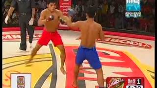 Free MMA Khmer boxing  Kong Dina Vs Chhoun Borin 23 06 2013