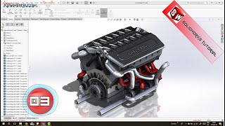 Solidworks tutorial   V12 engine | Ep 03 Full HD 😍