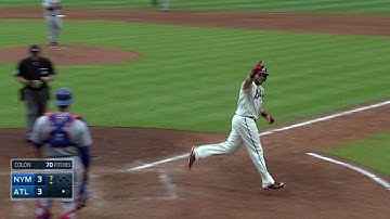 NYM@ATL: Gomes delivers a solo shot to left