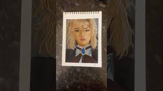 🌸 Painting Violet Evergarden with love 🎨✨#animeart #acrylicpainting #violet evergarden