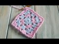 (crochet) How To Crochet the Traditional Granny Square - Yarn Scrap Friday