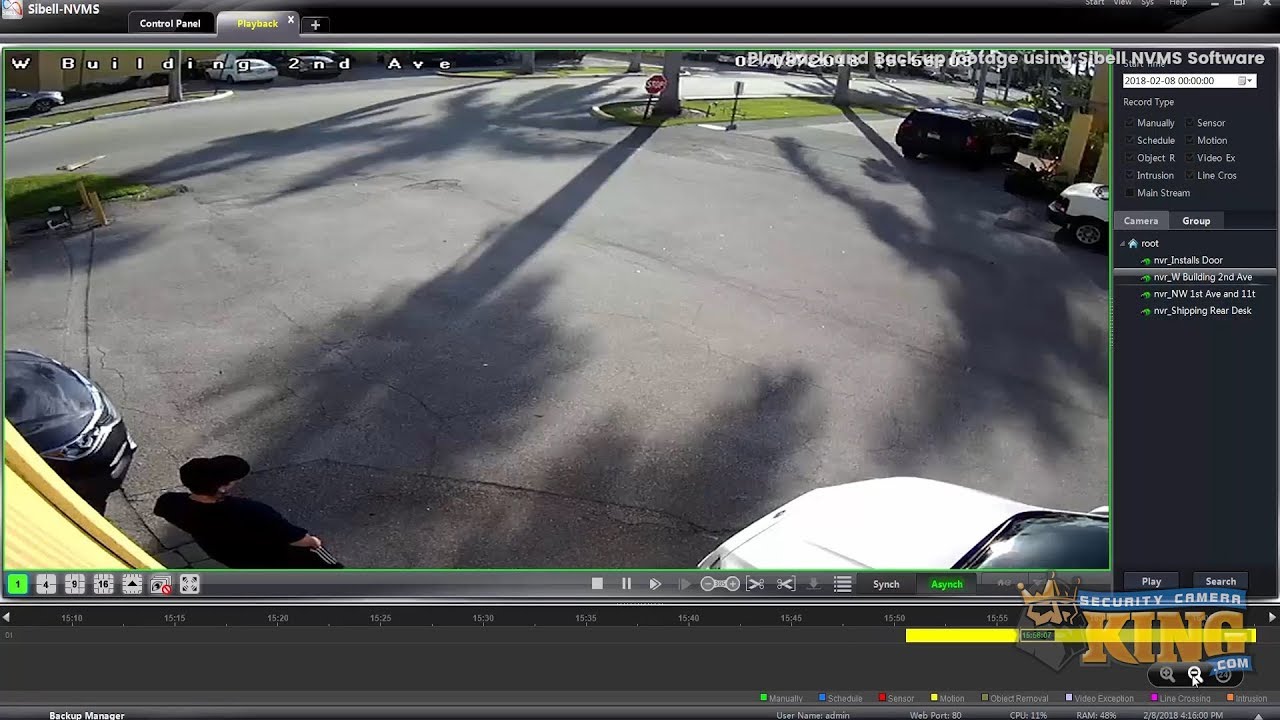 Tutorial: Playback and Back-up using Sibell NVMS software