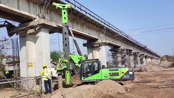 125KN/M 3.8L Low Headroom Piling Rig Engine Displacement Hydraulic Press Pile Machine