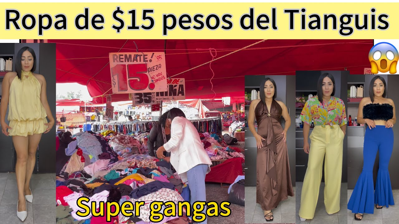 Toda esta ropa de $15 pesos encontré en el Tianguis de las Torres 😱✅